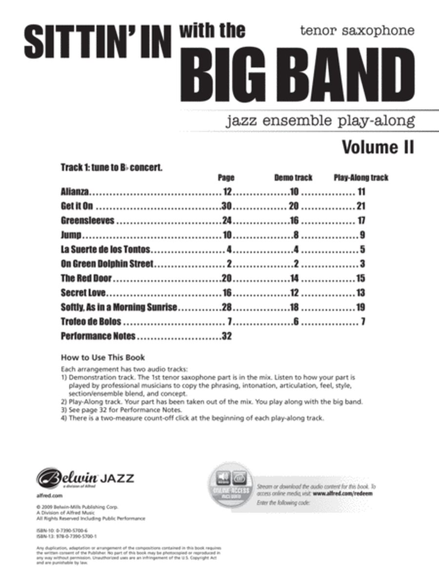 Sittin' In with the Big Band, Volume 2