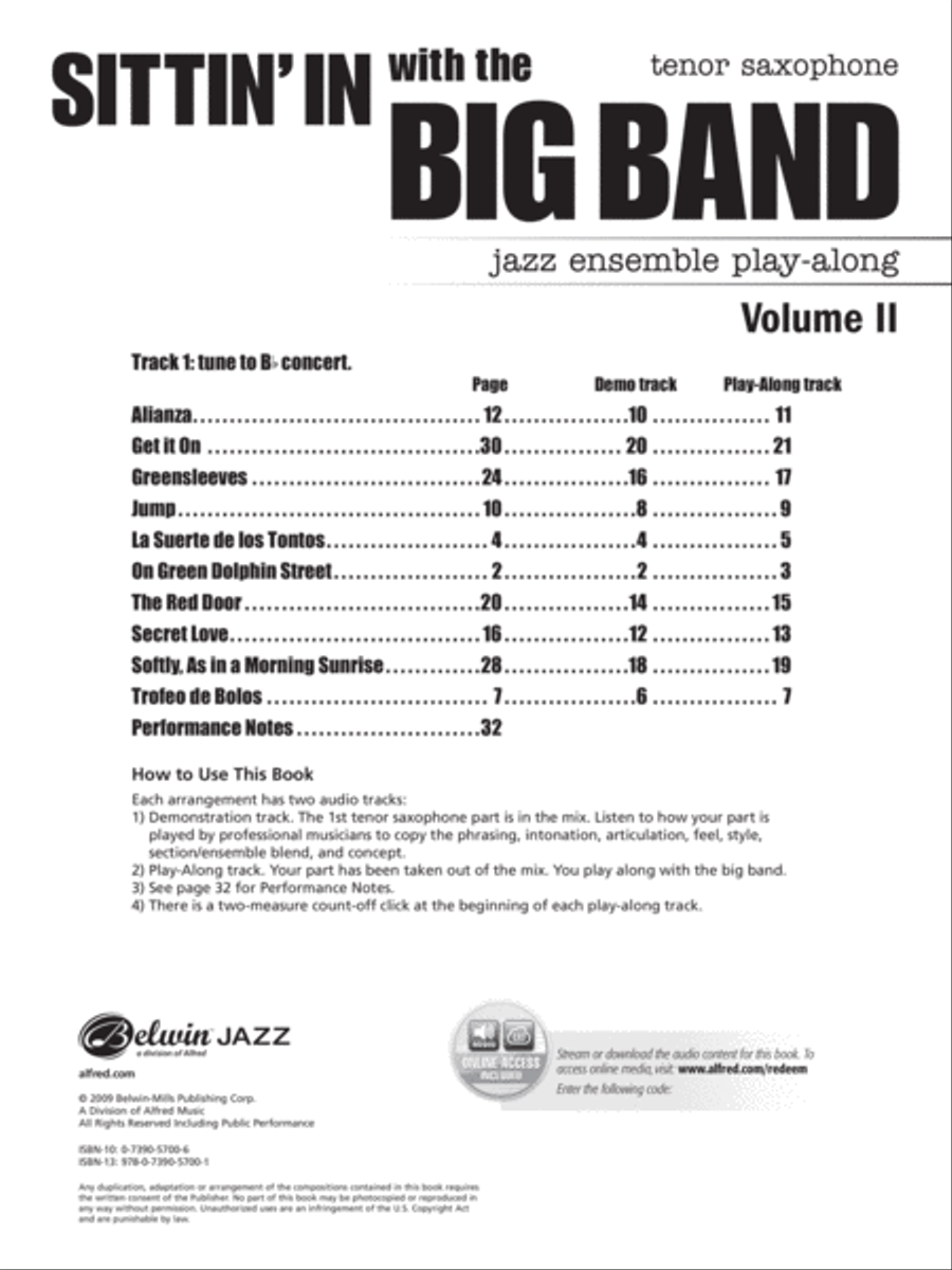 Sittin' In with the Big Band, Volume 2 Big Band scores gallery preview page 2