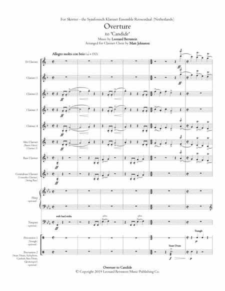 Overture to Candide for Clarinet Choir