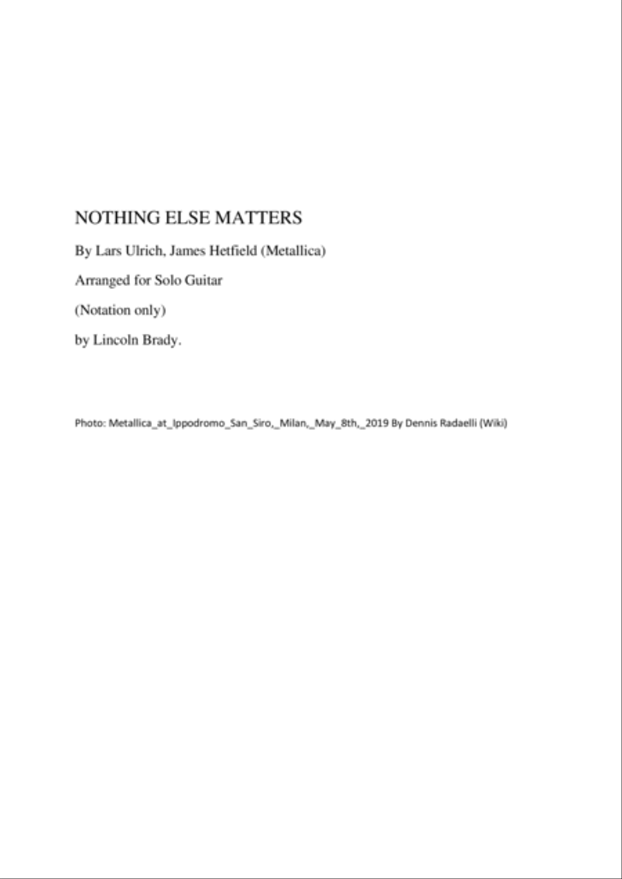 Nothing Else Matters Acoustic Guitar scores gallery preview page 2