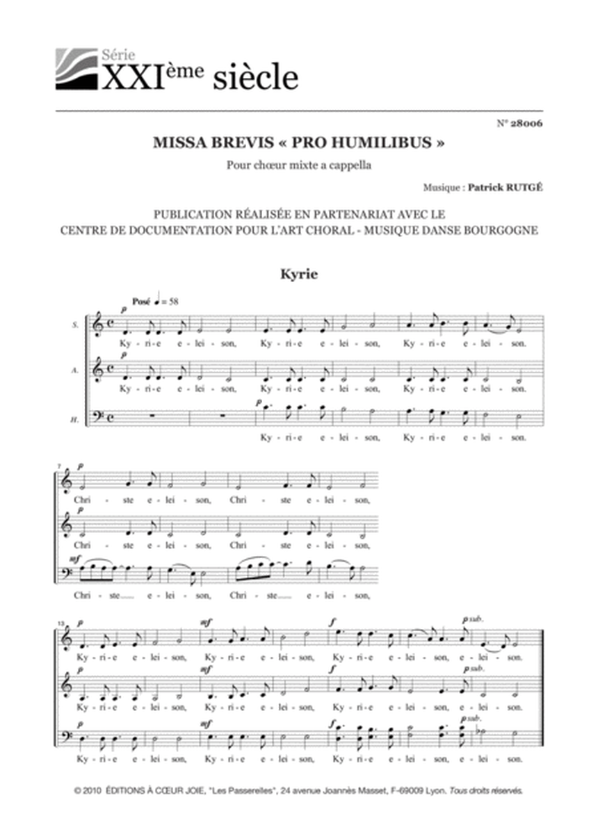 Messe Breve Pro Humilibus