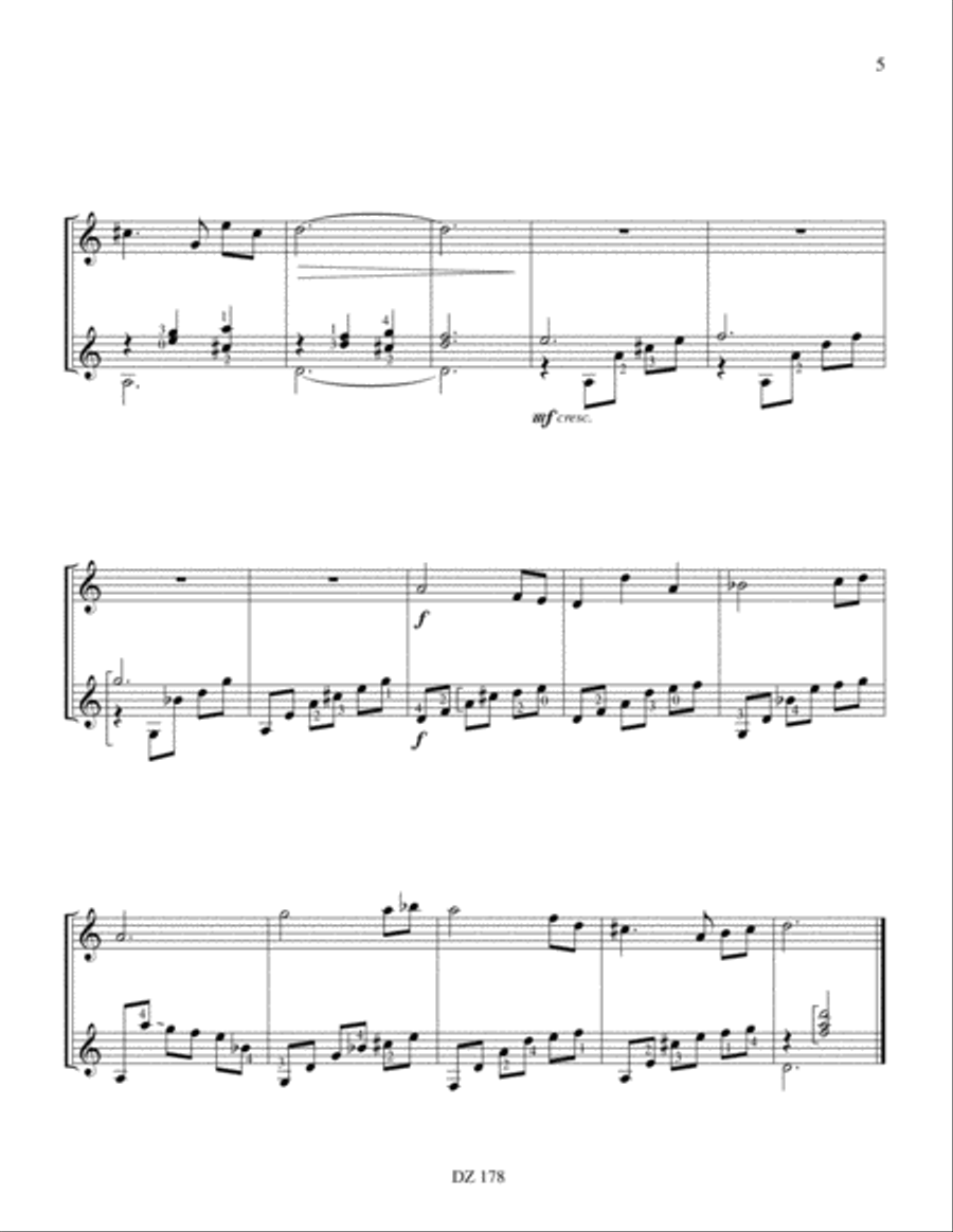 Cinq sérénades Cinq sérénades Violin scores gallery preview page 5