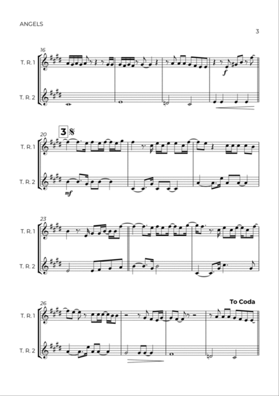 Angels Woodwind Duet scores gallery preview page 3