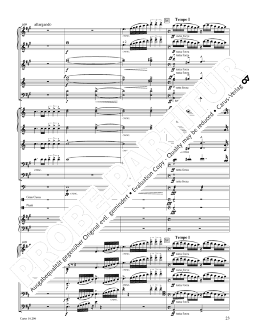Preludio sinfonico Orchestra scores gallery preview page 24