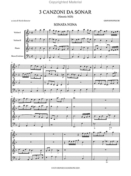 3 Canzoni da sonar (Venezia 1625)