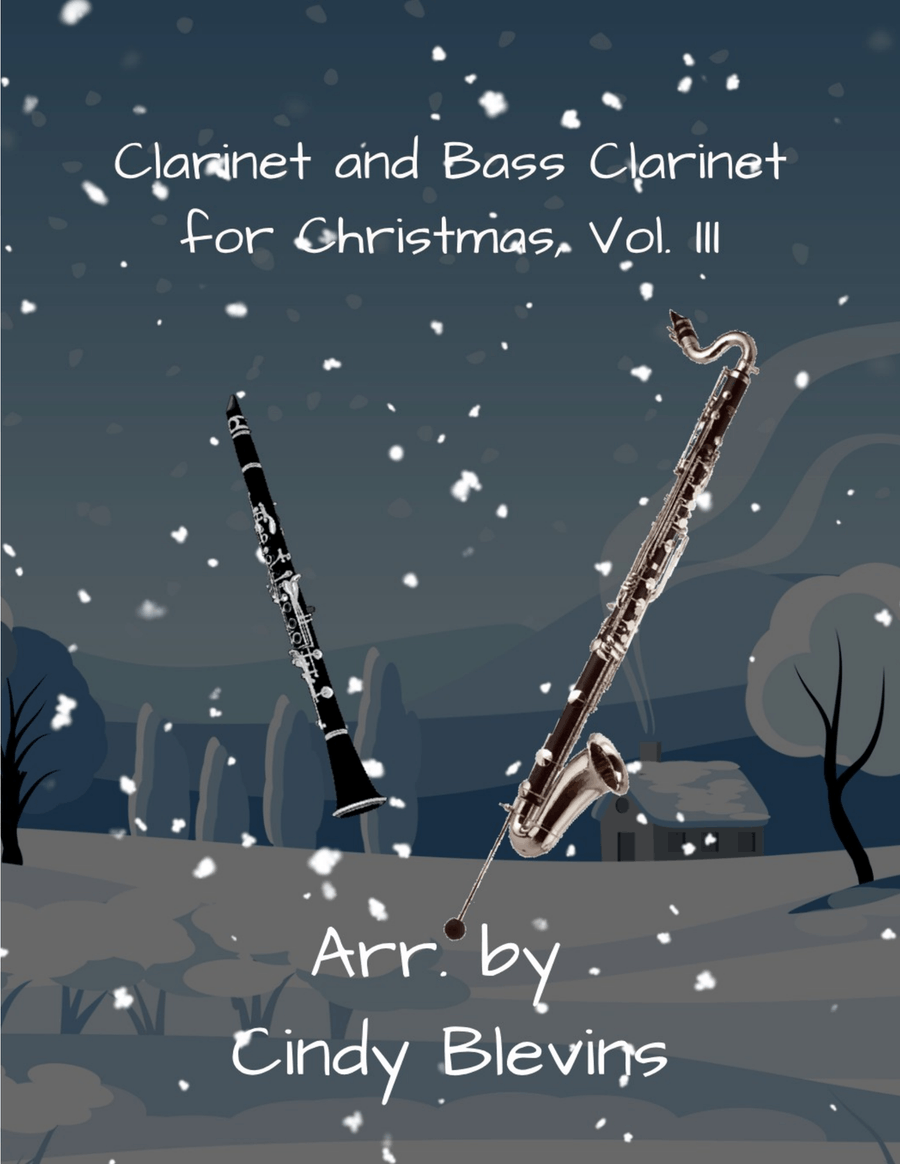 Clarinet and Bass Clarinet for Christmas, Vol. III (12 arrangements) Clarinet Duet scores gallery preview page 1