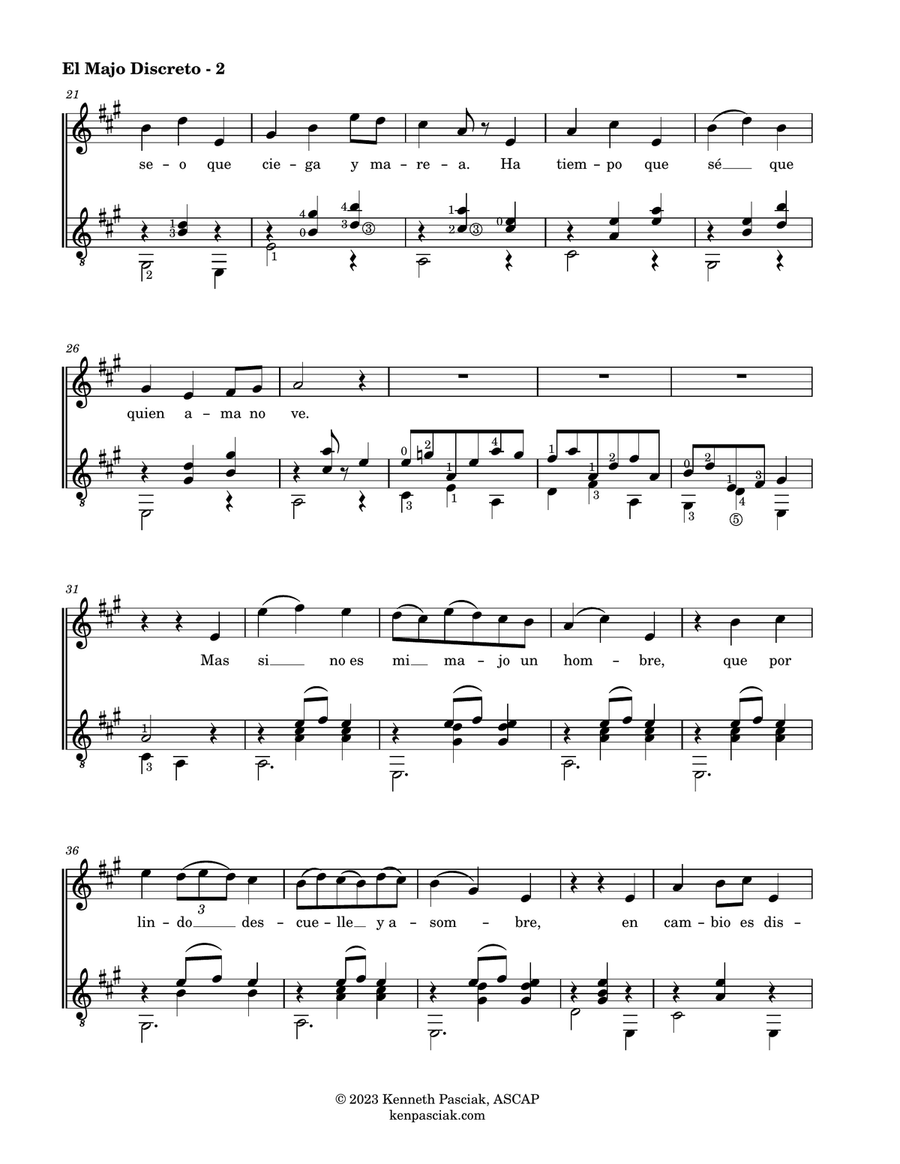 Four Tonadillas (for Voice & Guitar) Chamber Music scores gallery preview page 5