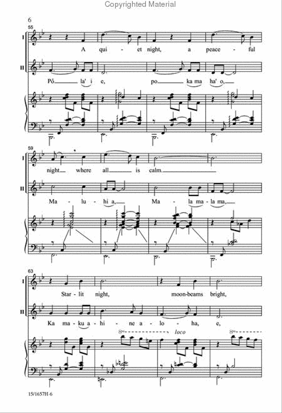 Pō La’i E Pō La’i E 2-Part scores gallery preview page 6