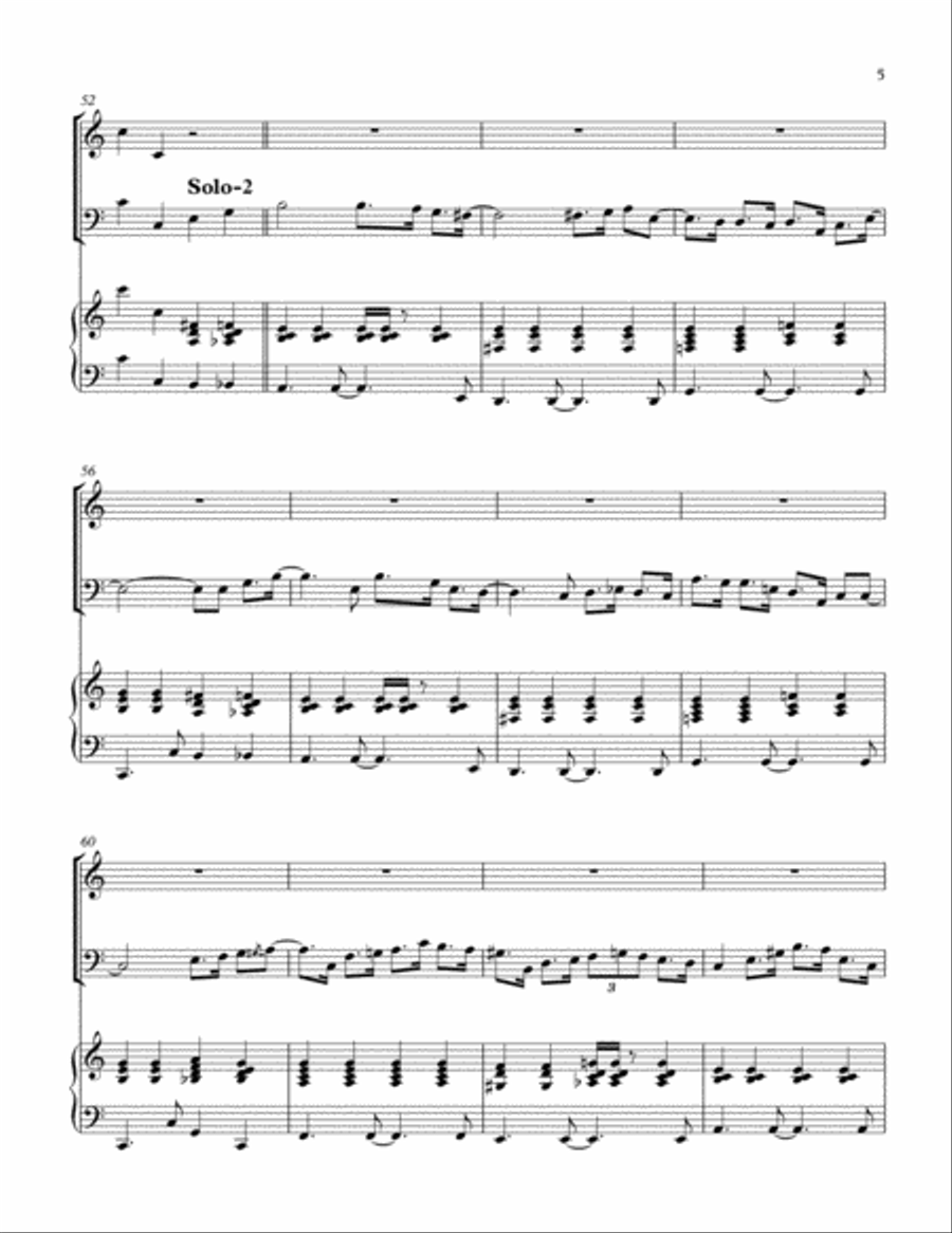 Isn't She Lovely Brass Duet scores gallery preview page 6