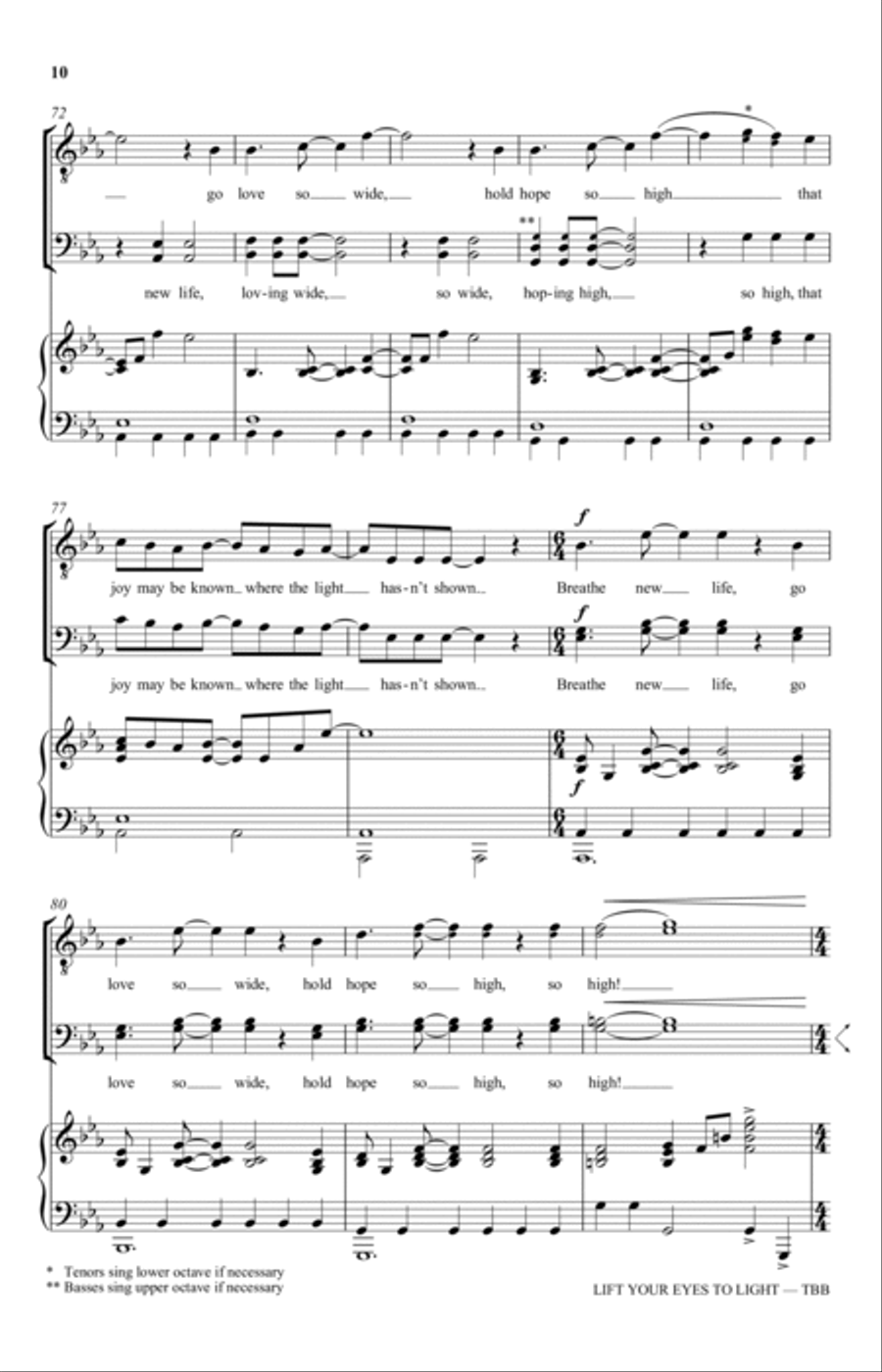Lift Your Eyes To Light Lift Your Eyes To Light 3-Part scores gallery preview page 10