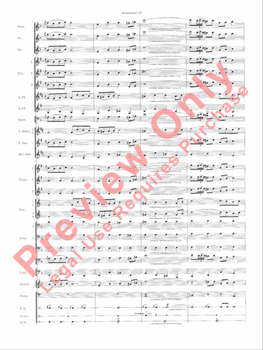 Carmen Suite Carmen Suite Concert Band scores gallery preview page 34