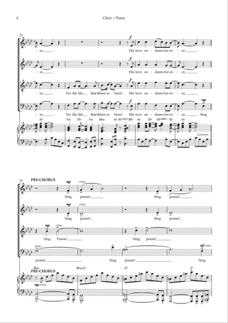 Forever Forever 4-Part scores gallery preview page 4