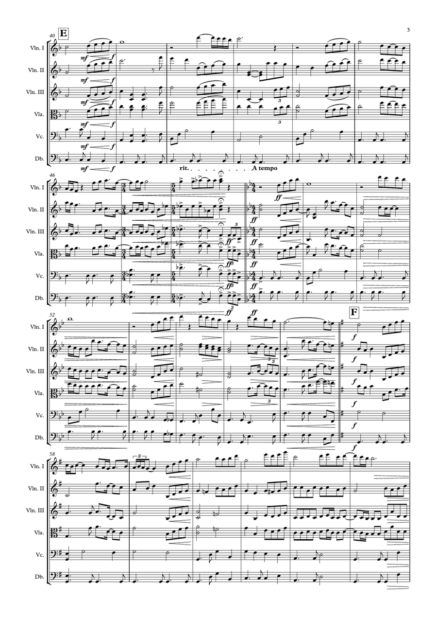 Beauty And The Beast String Orchestra scores gallery preview page 3