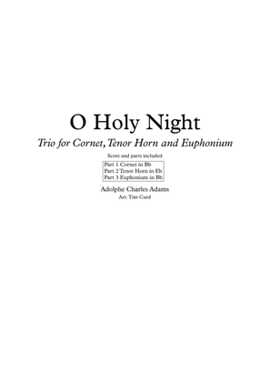 Book cover for O Holy Night. Trio for Cornet, Tenor-Horn and Euphonium
