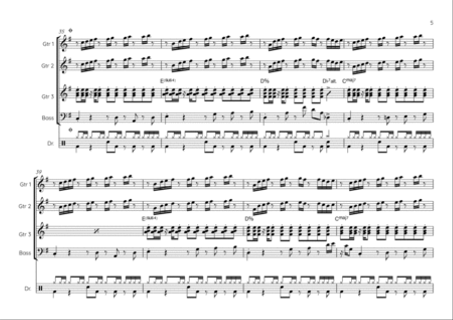 Lingus Guitar Ensemble scores gallery preview page 5