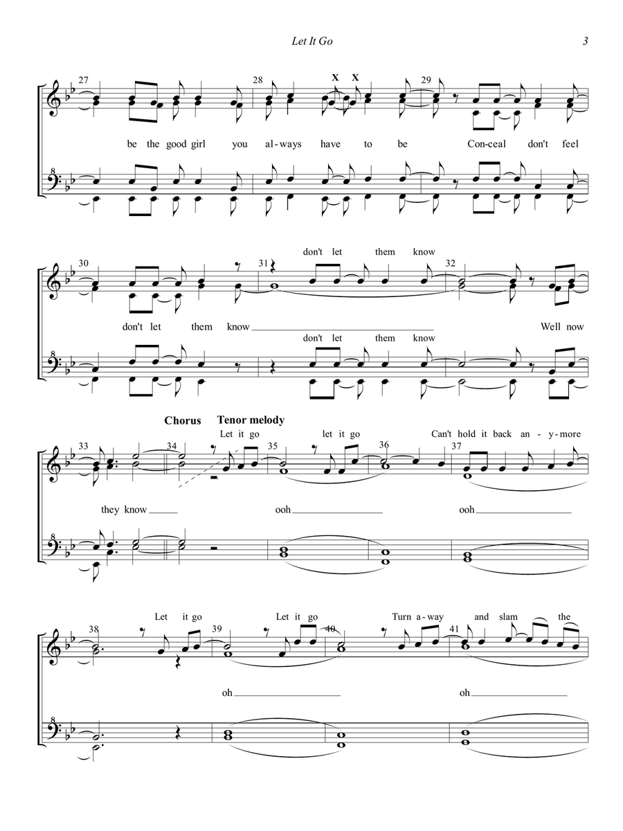 Let It Go SSAA scores gallery preview page 3