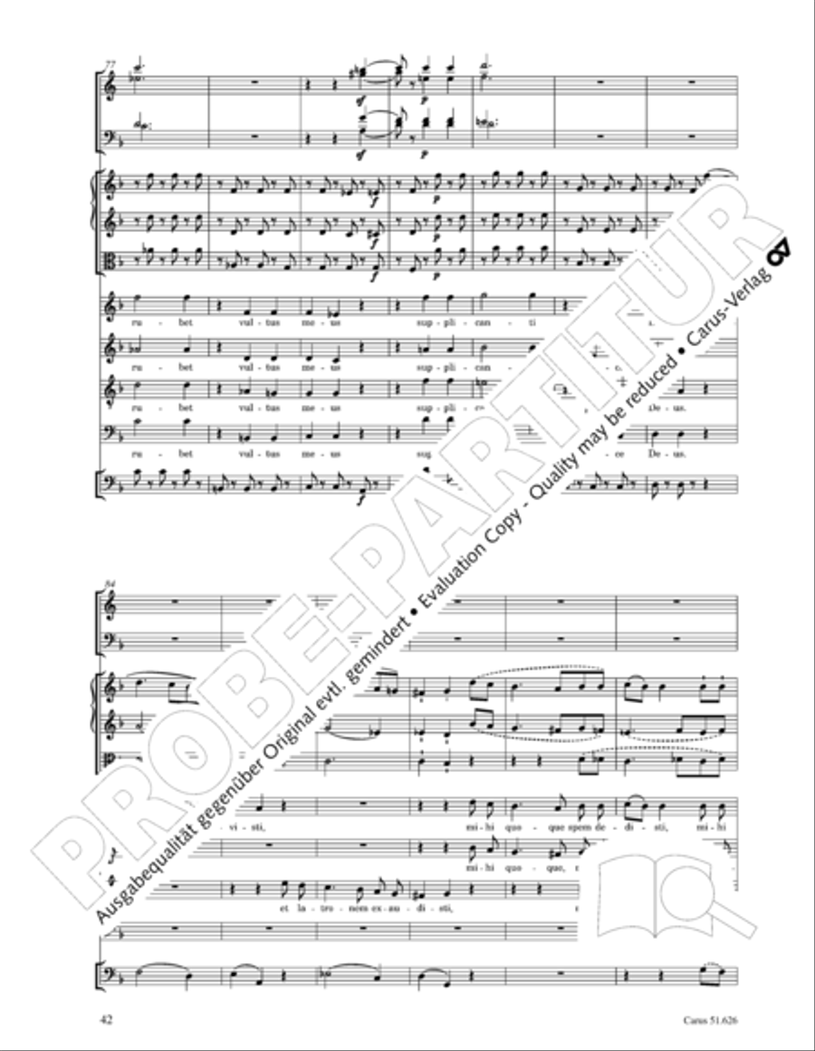 Missa longa in C major (Missa longa in C) 4-Part scores gallery preview page 54