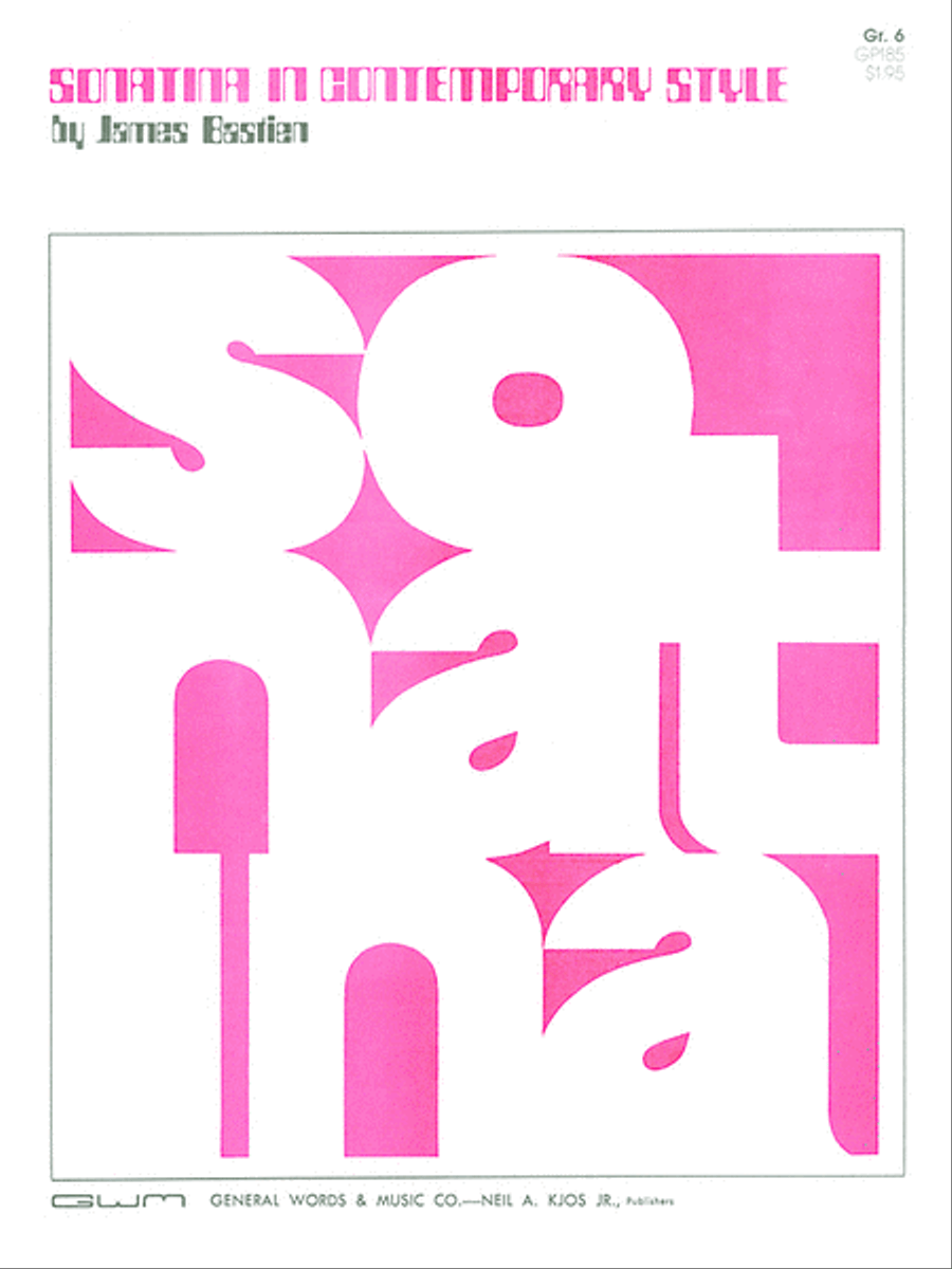 Sonatina in Contemporary Style Piano Method scores gallery preview page 1