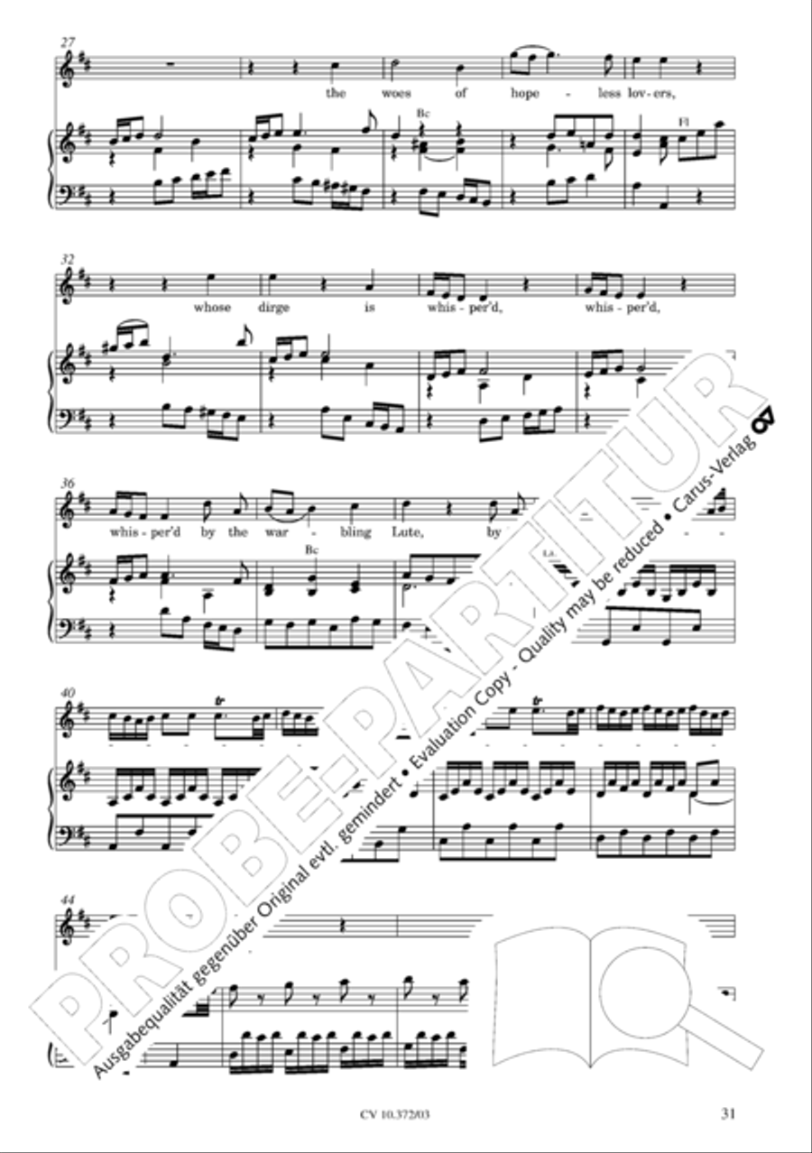 Ode for St. Cecilias Day 4-Part scores gallery preview page 32