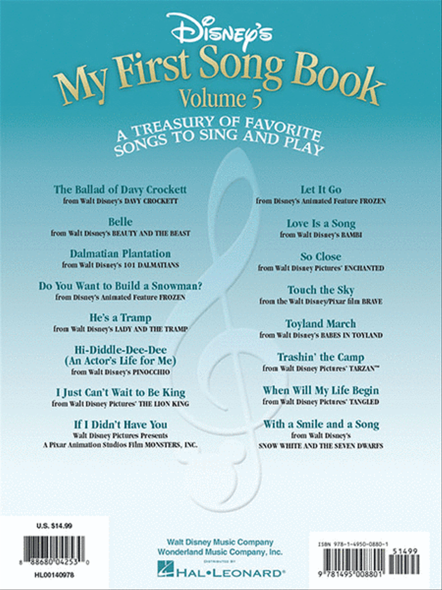 Disney's My First Songbook – Volume 5 Easy Piano scores gallery preview page 6