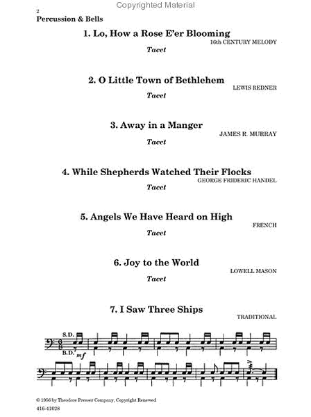 Play A Song Of Christmas, Perc. by Henry Smart Chamber Music - Sheet Music