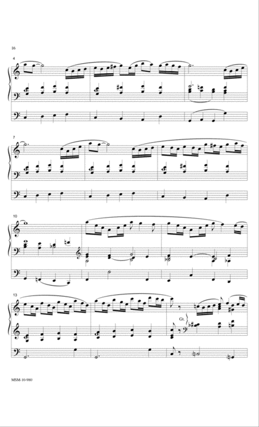 Sonata Breve Organ scores gallery preview page 8