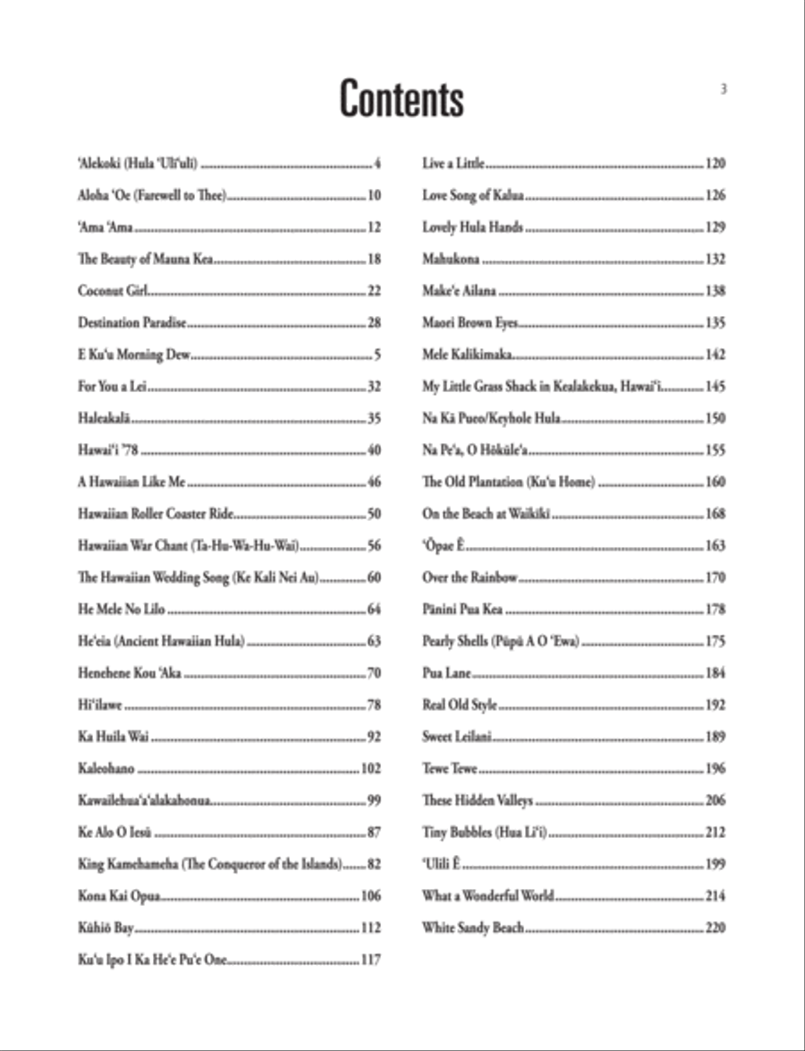 The Hawaiian Sheet Music Collection Piano, Vocal, Guitar scores gallery preview page 7