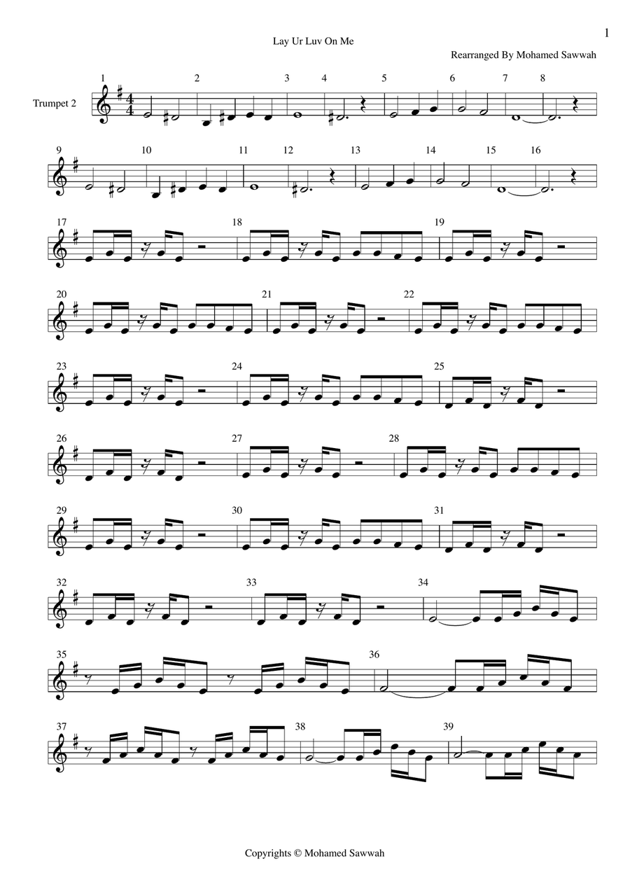Lay All Your Love On Me Brass Ensemble scores gallery preview page 3