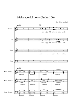 Make a joyful noise (psalm 100) for mixed choir & steel drums