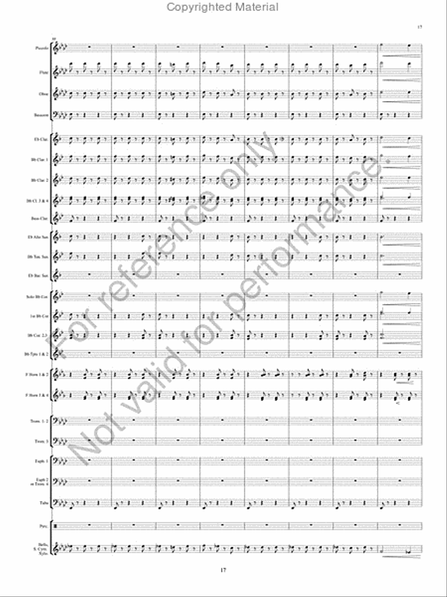 The Pirates of Penzance Concert Band scores gallery preview page 18