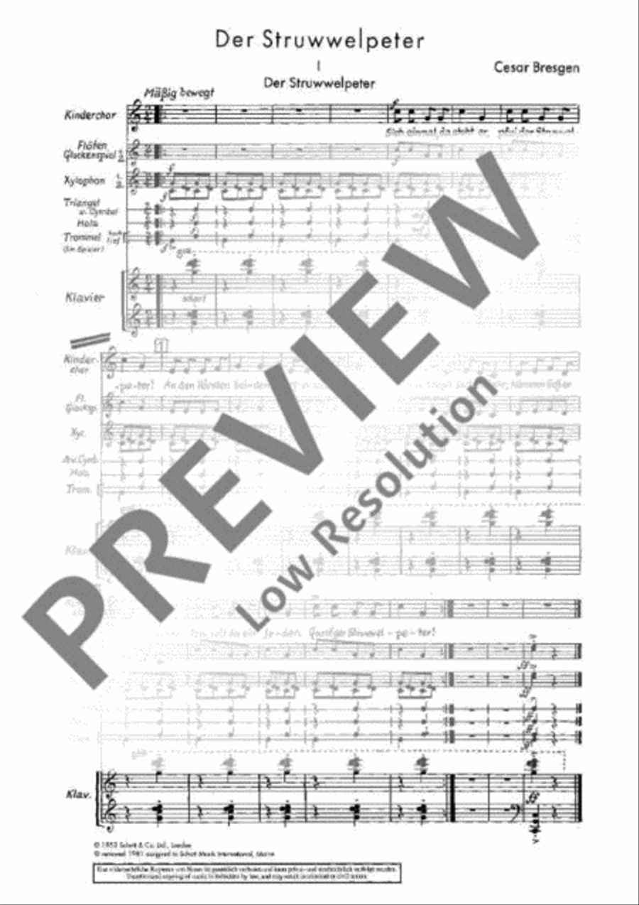 Der Struwwelpeter Children's Choir scores gallery preview page 6