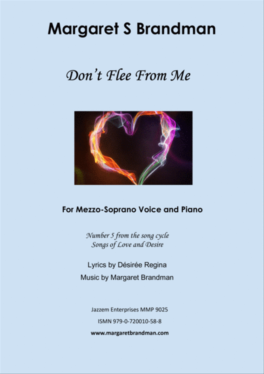 Don't Flee From Me Mezzo-Soprano Voice scores gallery preview page 1