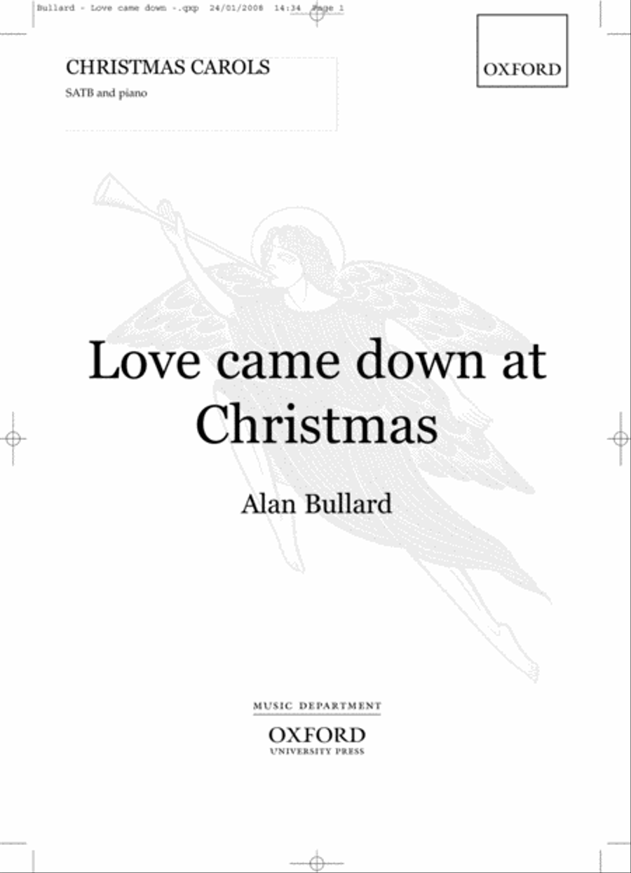 Love came down at Christmas 4-Part scores gallery preview page 1