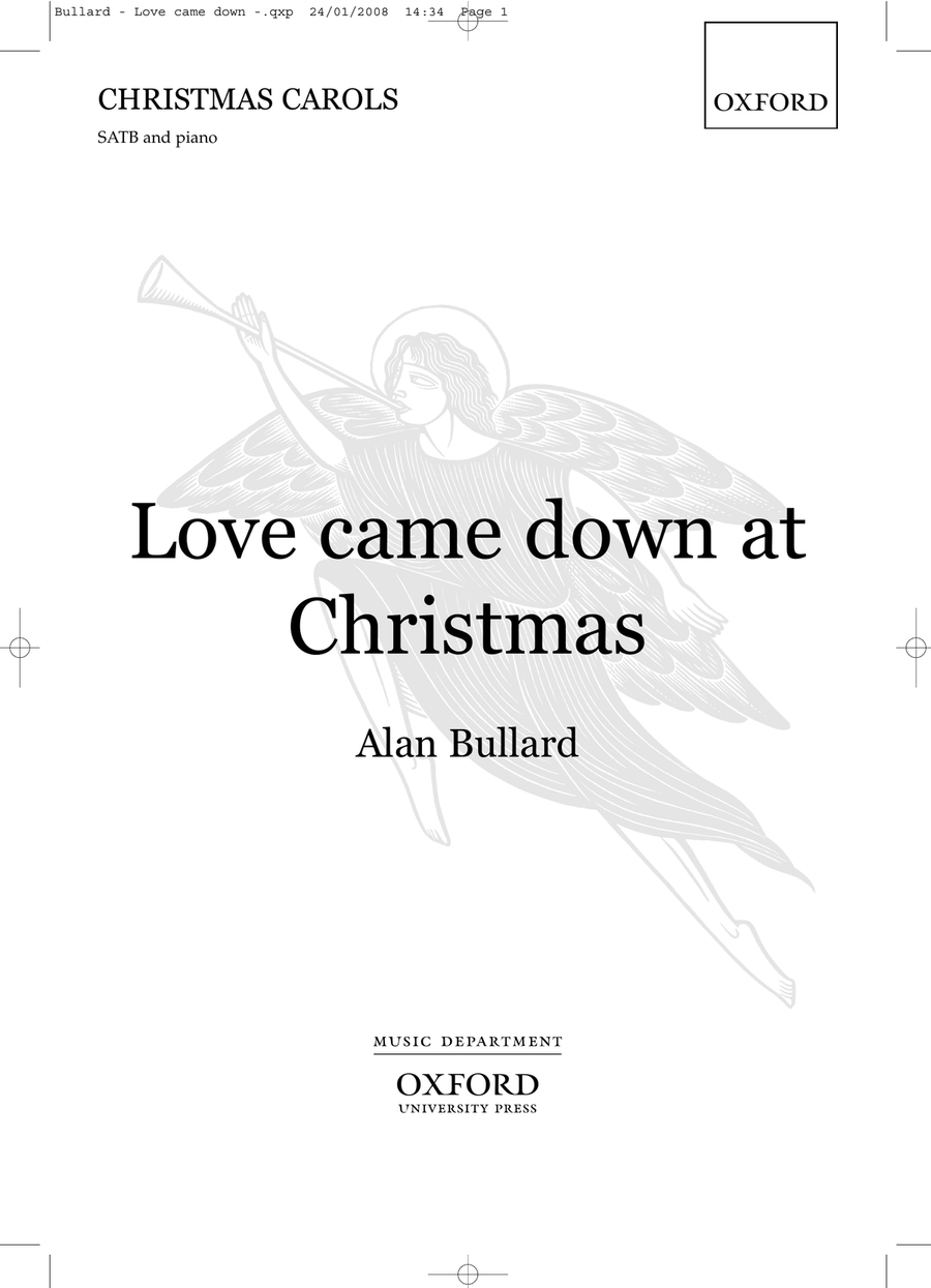 Love came down at Christmas