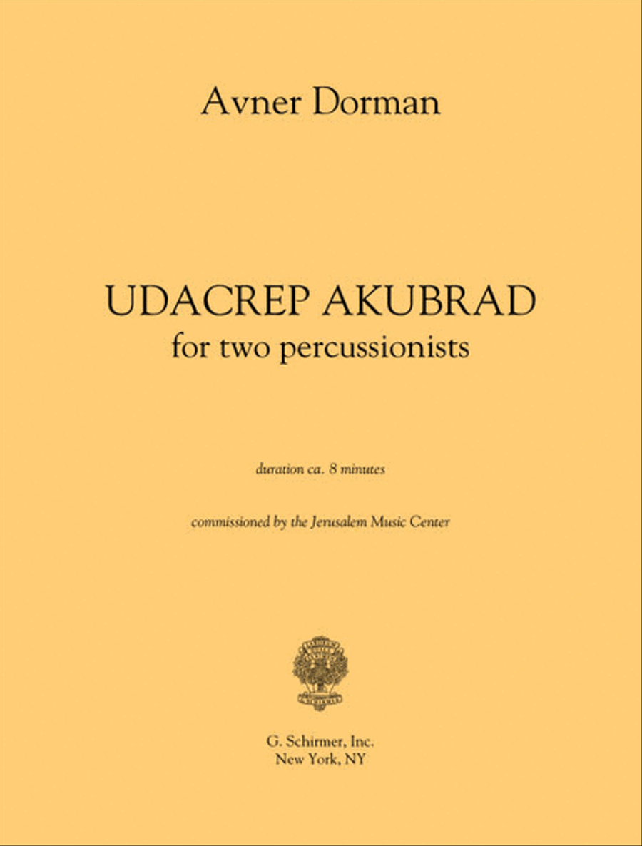 Book cover for Udacrep Akubrad