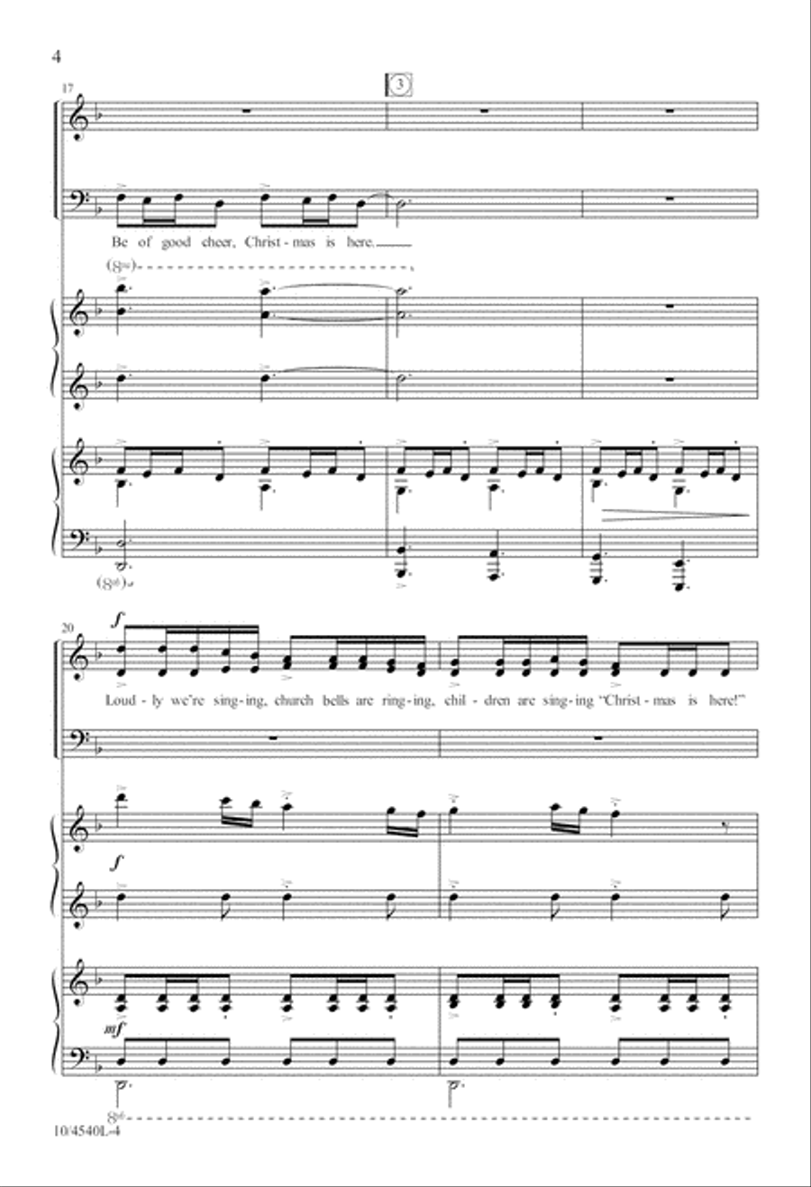 Bell Carol 4-Part scores gallery preview page 5