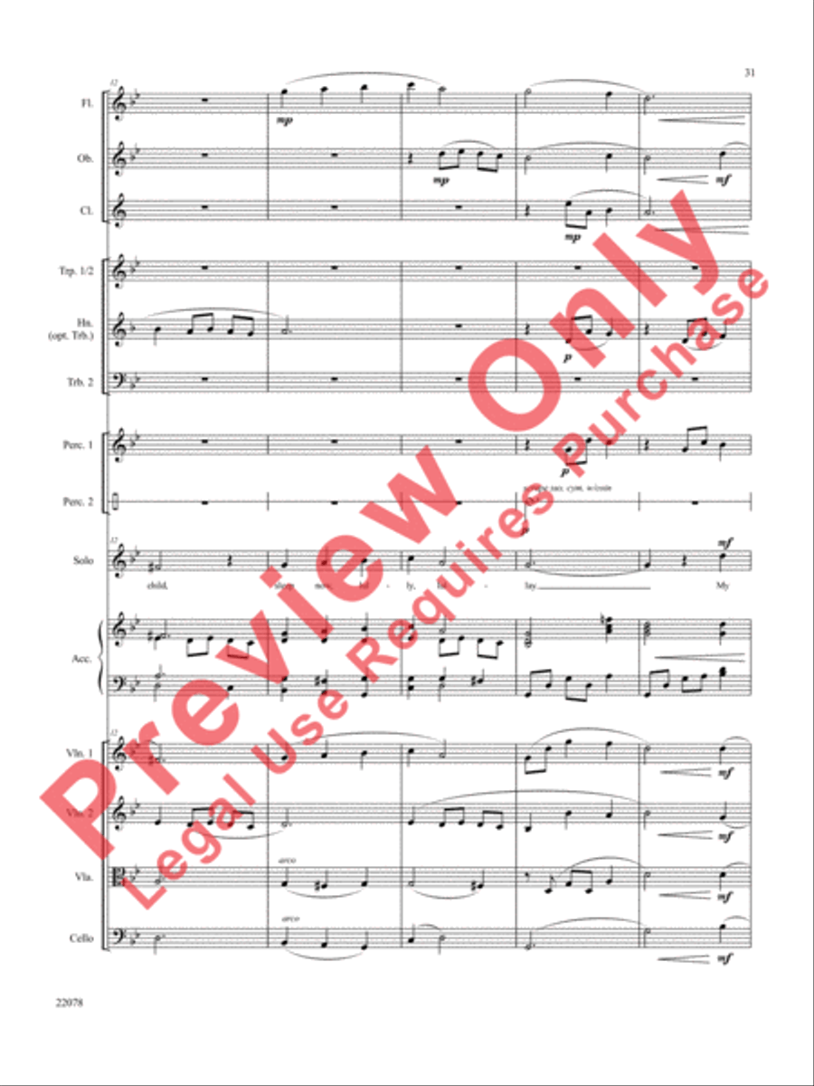 A Christmas Carol (Instrumental Parts) Choir scores gallery preview page 32