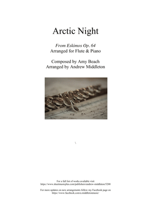 Arctic Night arranged for Flute and Piano