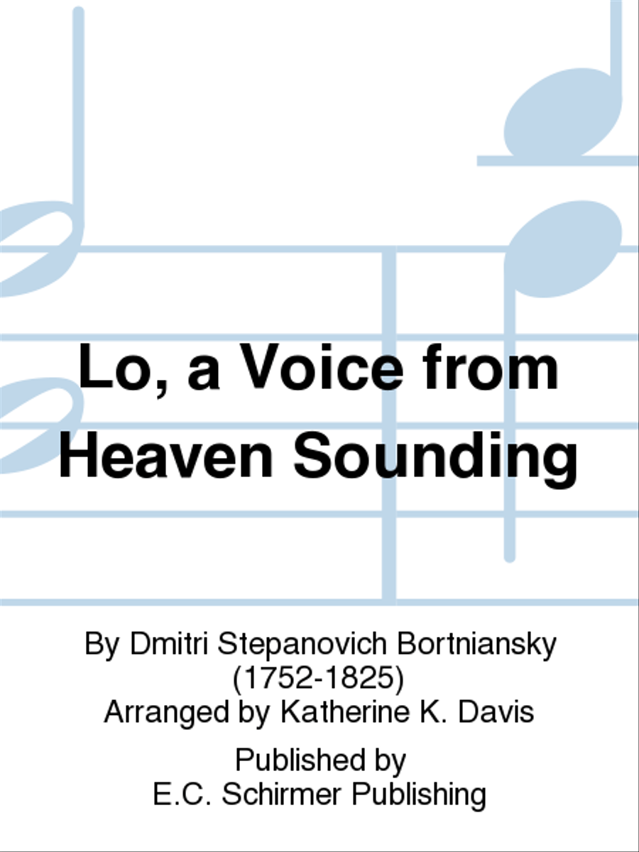 Lo, a Voice from Heaven Sounding (Cherubic Hymn) SSA scores gallery preview page 1