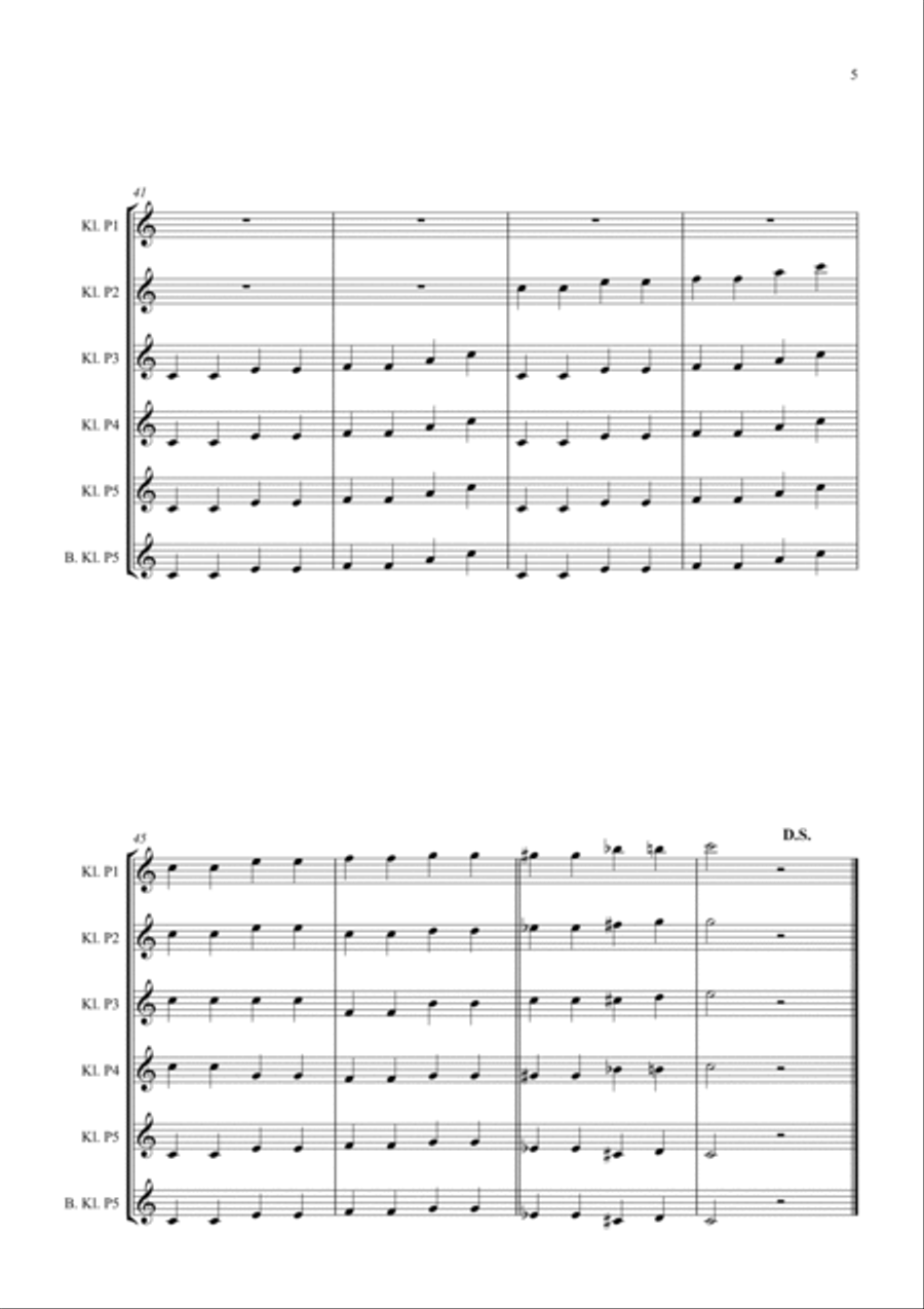 Lady Madonna Woodwind Quintet scores gallery preview page 5