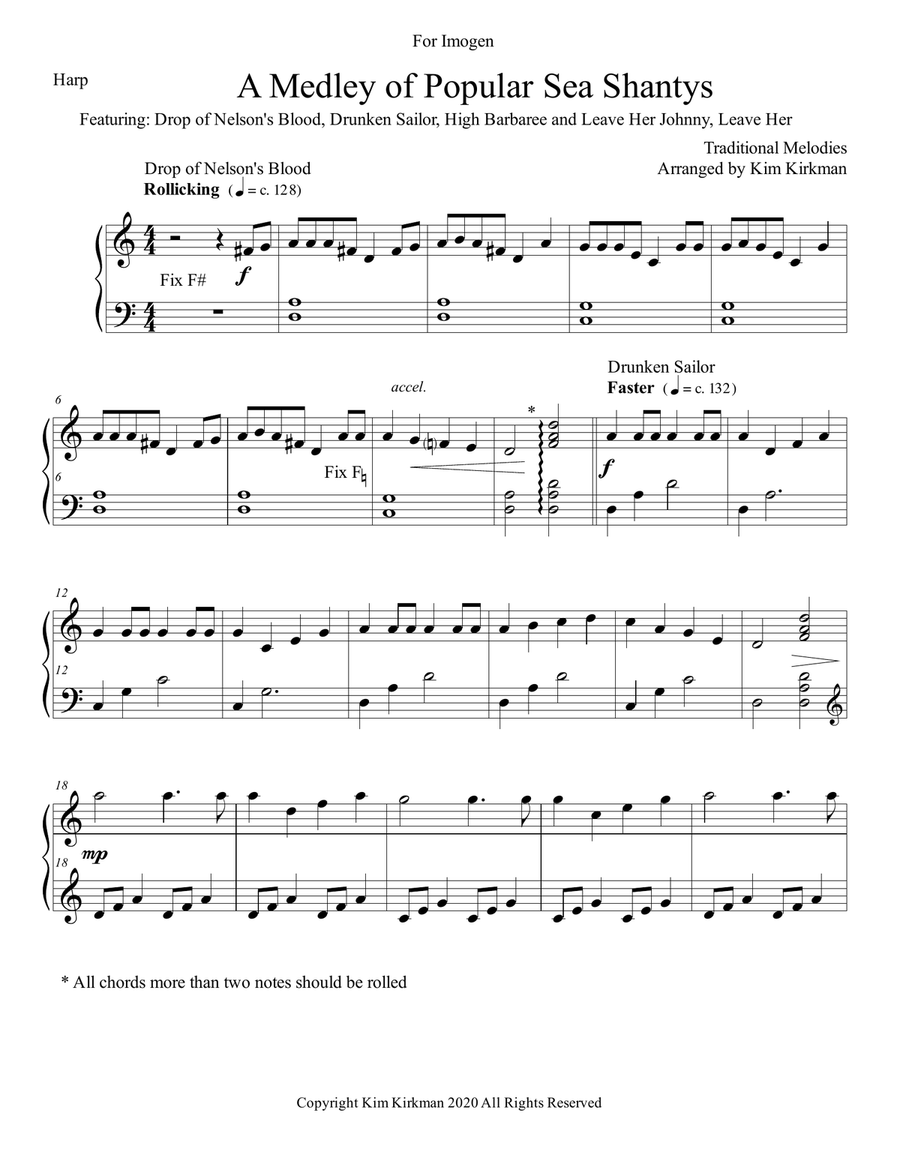 Popular cheap harp music