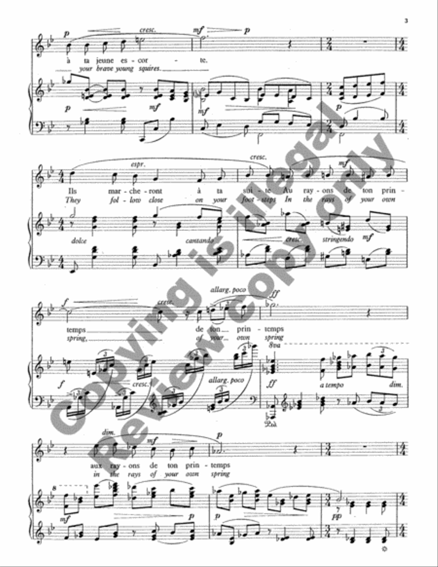 French Songs High Voice scores gallery preview page 5