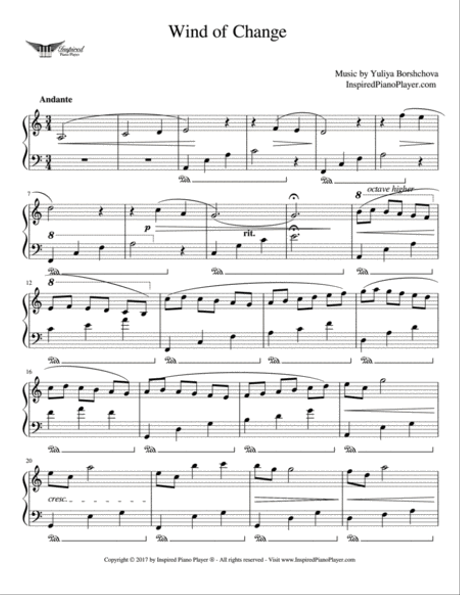 Wind of Change-Relaxing Piano Music for Study and Meditation Piano Method scores gallery preview page 2