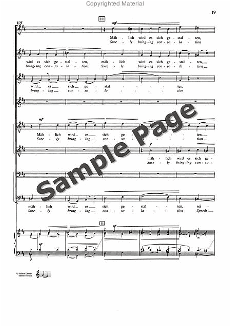 Friede auf Erden, Op. 13 Divisi scores gallery preview page 20