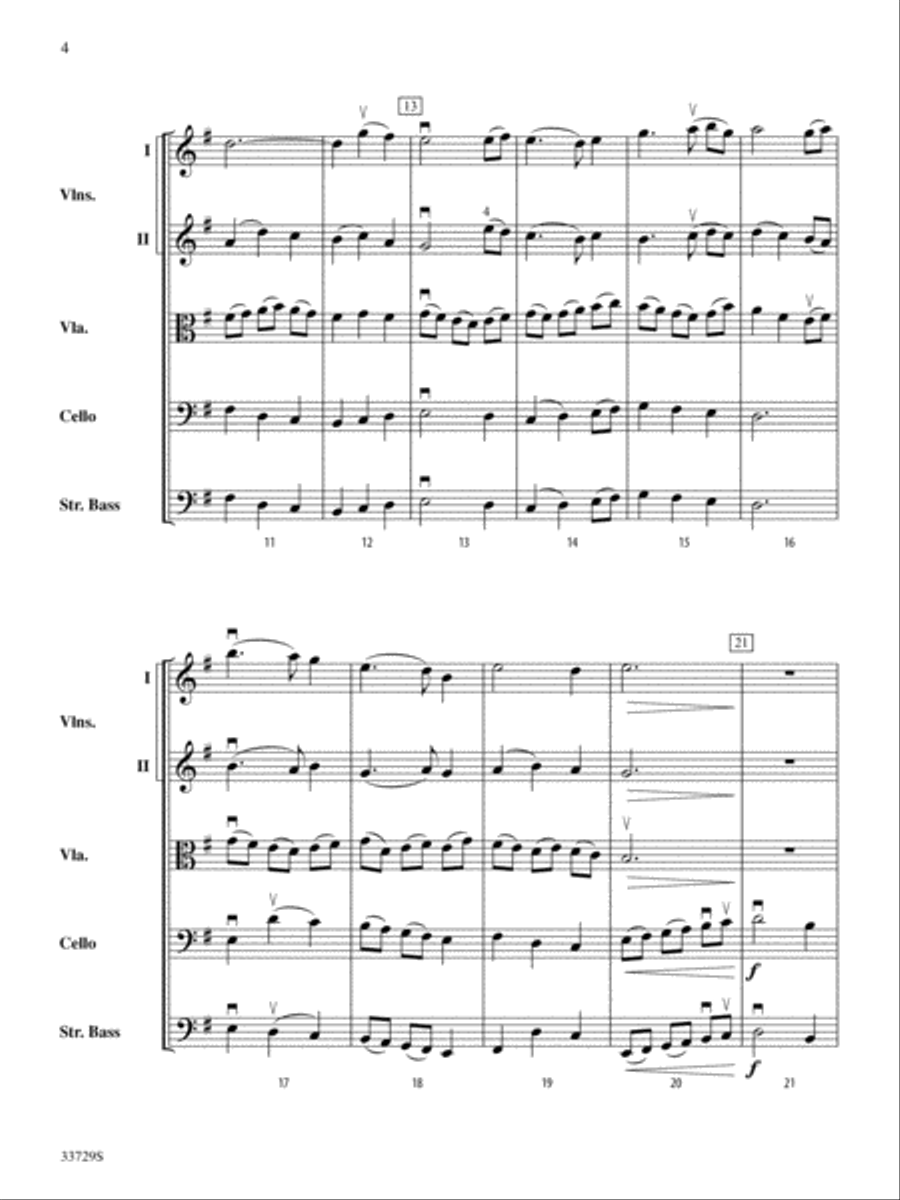 Irish Whistle: Score String Orchestra scores gallery preview page 4