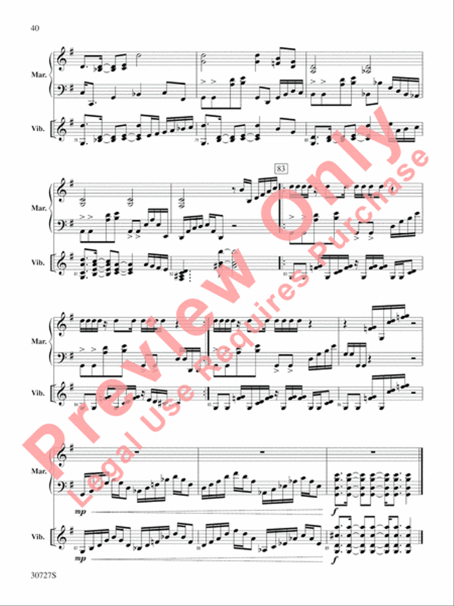The Gershwin Mallet Collection Percussion scores gallery preview page 41