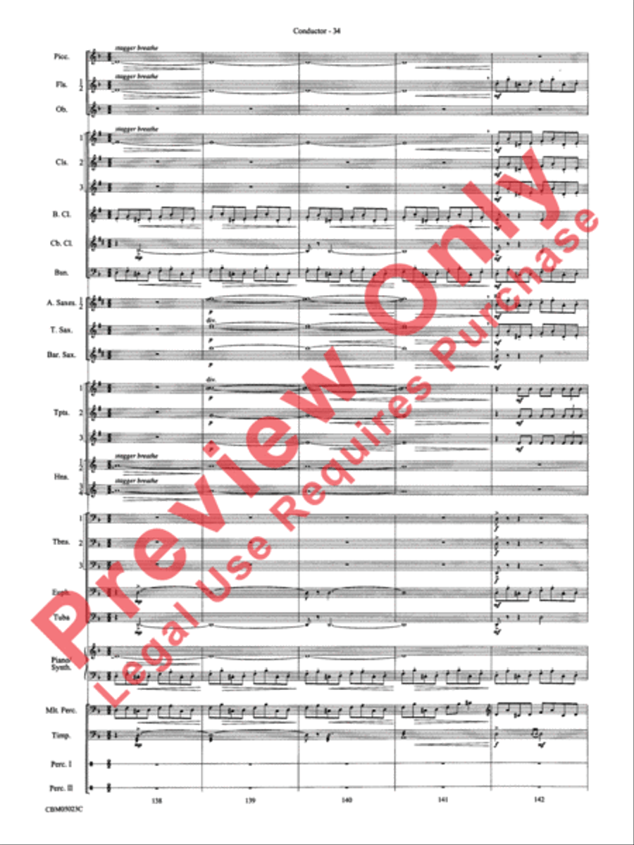 Symphonic Suite from Star Wars: Episode III Revenge of the Sith Concert Band scores gallery preview page 37