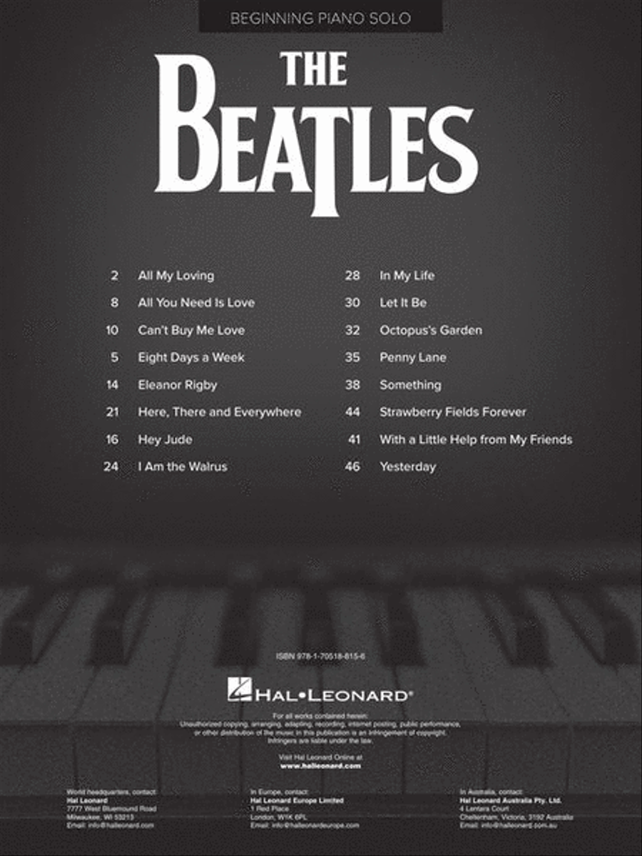 The Beatles The Beatles Piano Solo scores gallery preview page 3