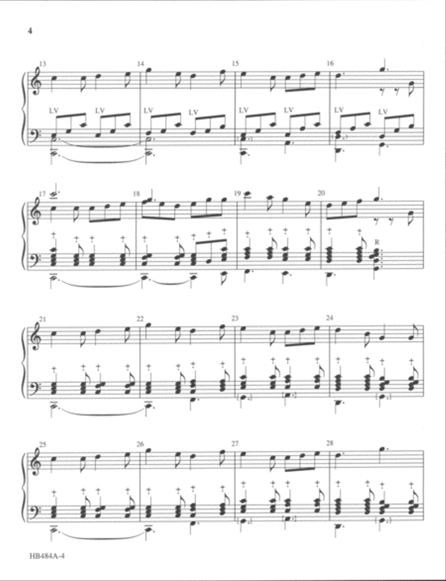 I Saw Three Ships - Page - handbell part Handbell Choir scores gallery preview page 3