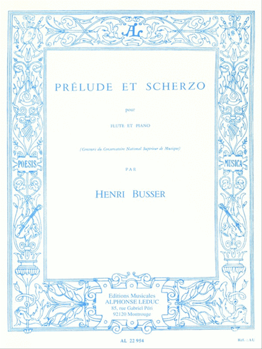 Prelude And Scherzo, For Flute And Piano Flute Solo scores gallery preview page 1